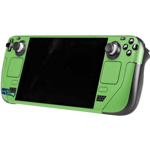 NFL Seattle Seahawks Green Performance Series Steam Deck Handheld Gaming Computer Skin
